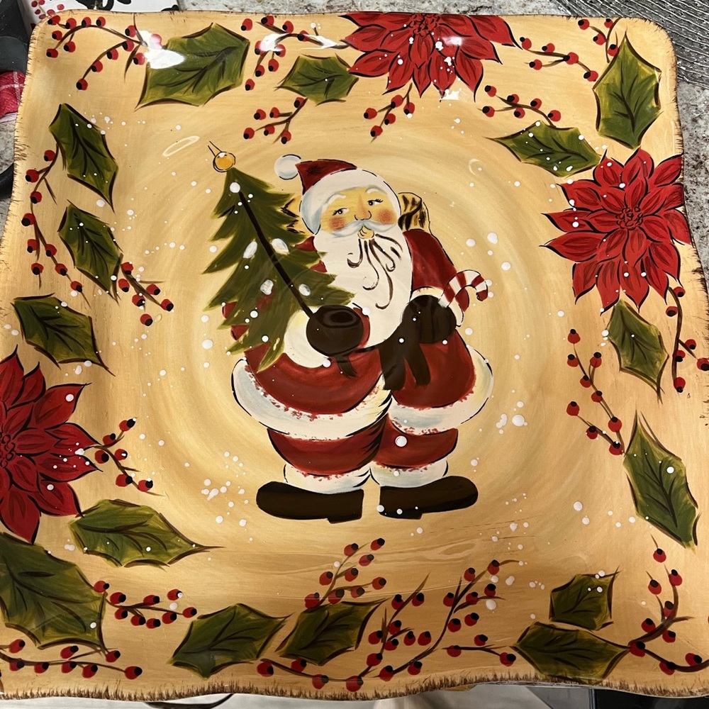 gorgeous christmas plate